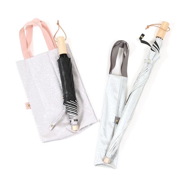 ☆NEW☆ 遮光遮熱 55cm 2way仕様 折りたたみ傘 トート型傘バッグ レオパード柄