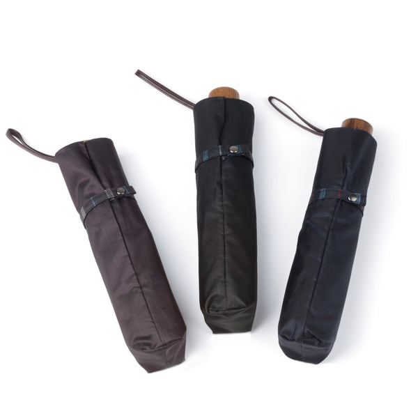 Double Face Alternate Stripe Wind Resistant Bone Folding Umbrella 