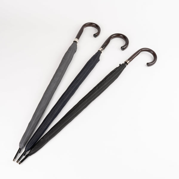 Large Pinstripe Long Umbrella 