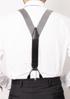 35mm グレンチェック シルク 2WAY サスペンダー