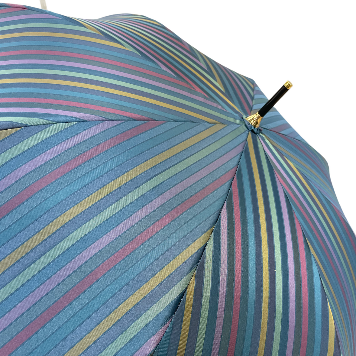 Women's Satin Dot Thin Roll Long Umbrella
