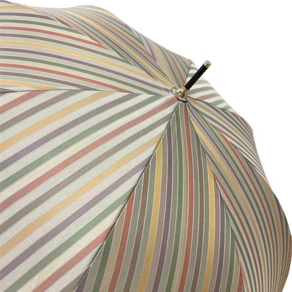 Women's Satin Dot Thin Roll Long Umbrella