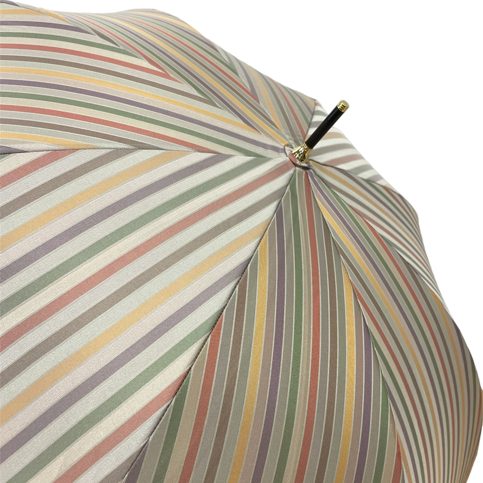 Women's Satin Dot Thin Roll Long Umbrella