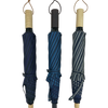 選べるハンドル　2way　裏レトロストライプ折りたたみ傘