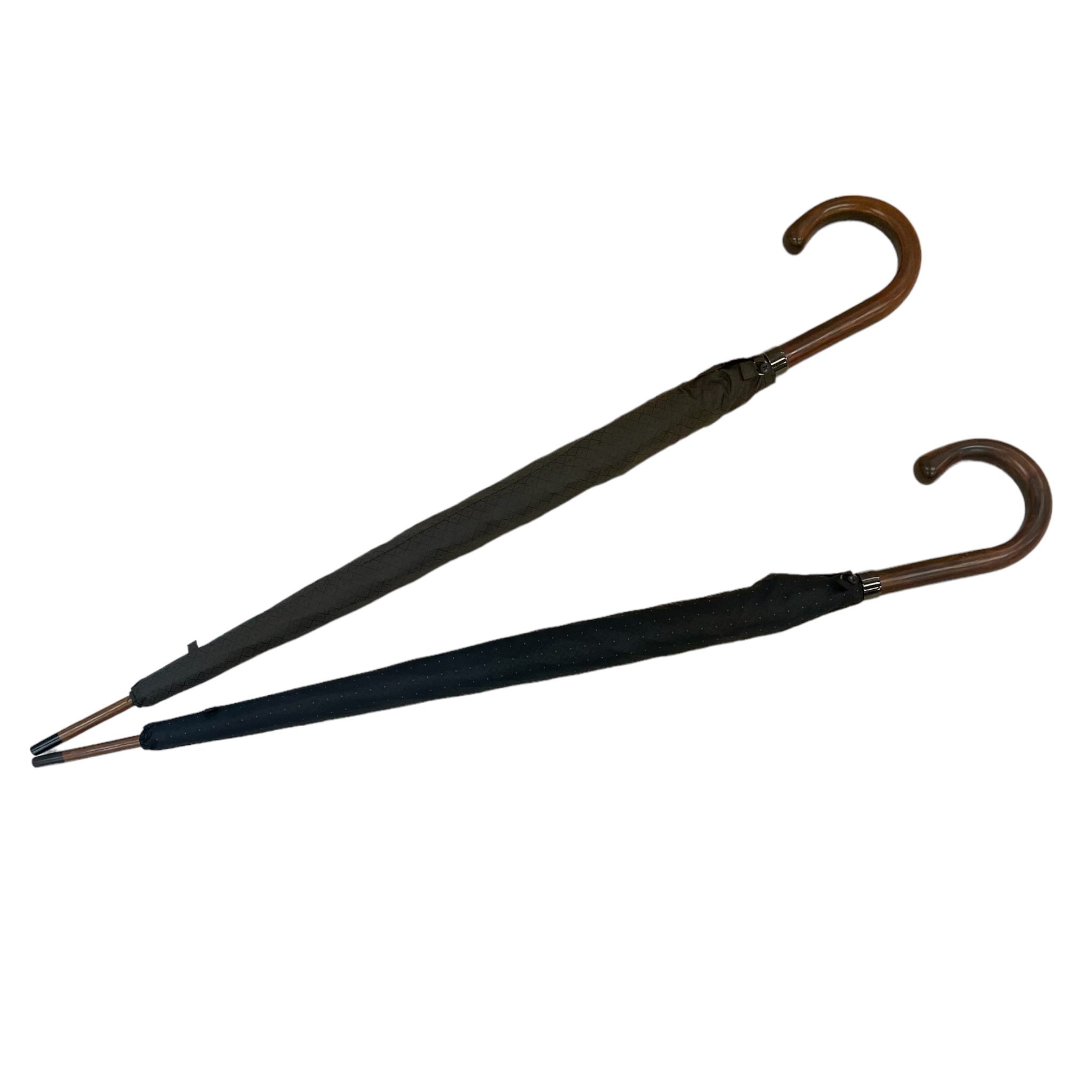 Japanese Oak Stick Water Buffalo Stone Pin Stripe Long Umbrella