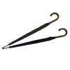 Japanese Oak Stick Water Buffalo Stone Pin Stripe Long Umbrella