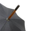 Japanese Oak Stick Water Buffalo Stone Pin Stripe Long Umbrella